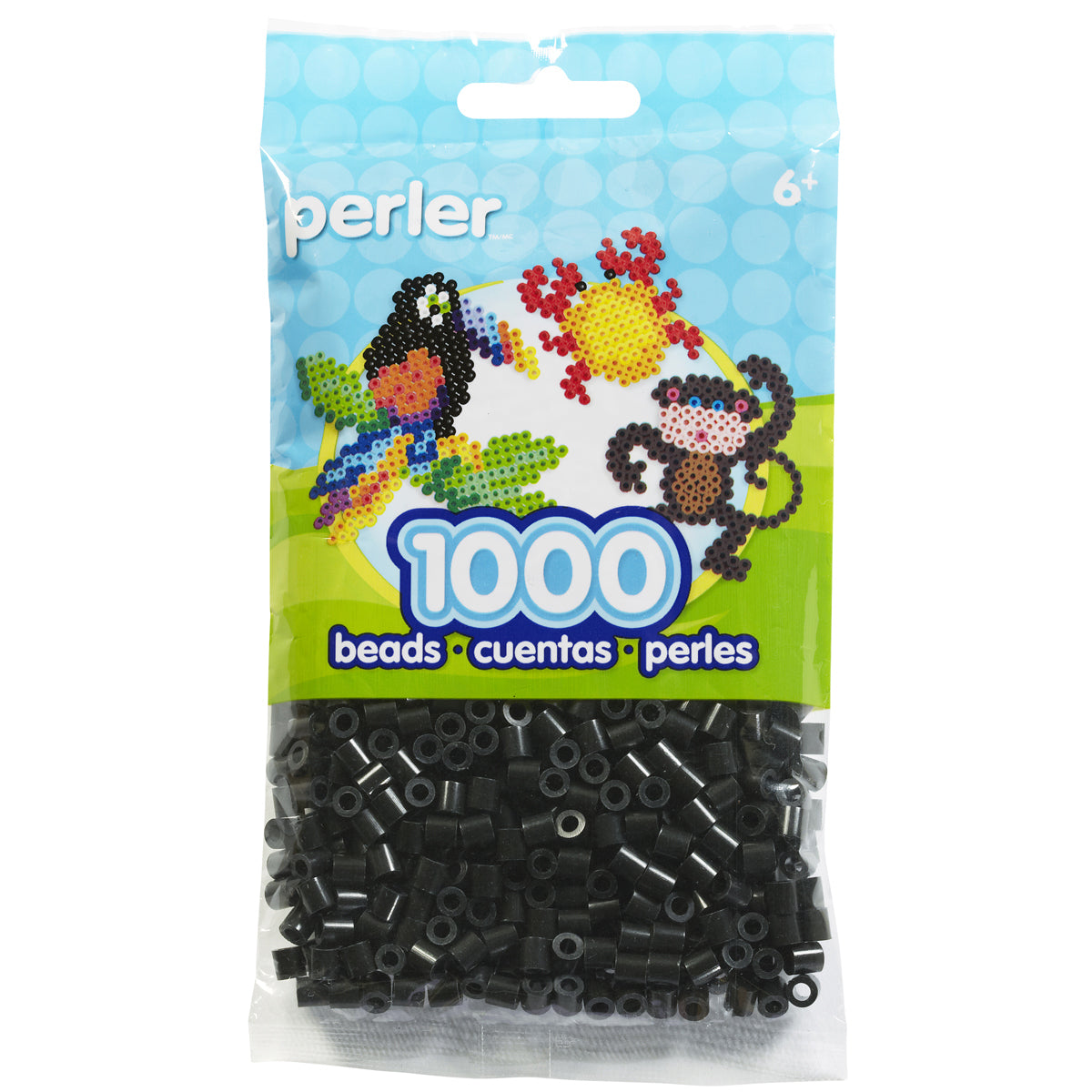 Perler Beads 1,000/Pkg - Black