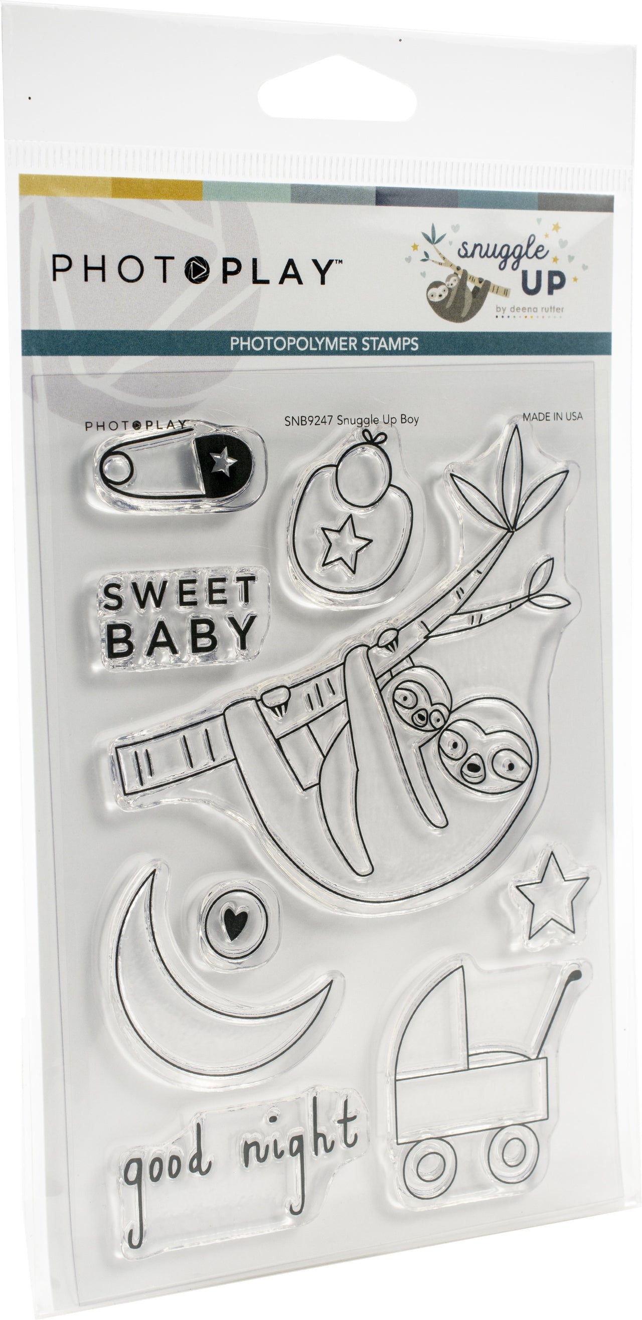 Photoplay Paper PhotoPlay Photopolymer Stamp - Snuggle Up Boy