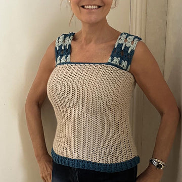 PURRRFECT CATSTITCH TOP