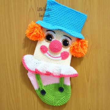 Happy Clown Christmas Stocking
