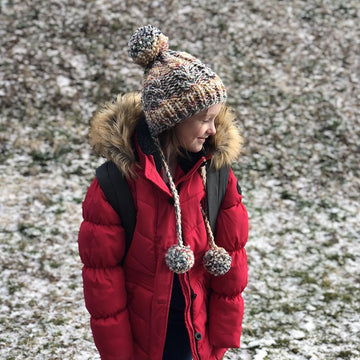 Cabled Split Brim Hat