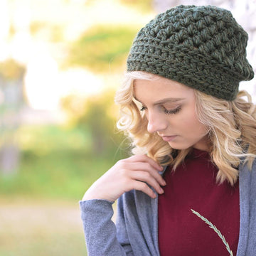 The Lil Puff Beanie with Messy Bun Option 049