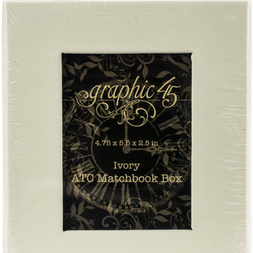 Graphic 45 Staples ATC Matchbook Box - Ivory