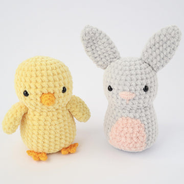Little Chick and Bunny Amigurumi