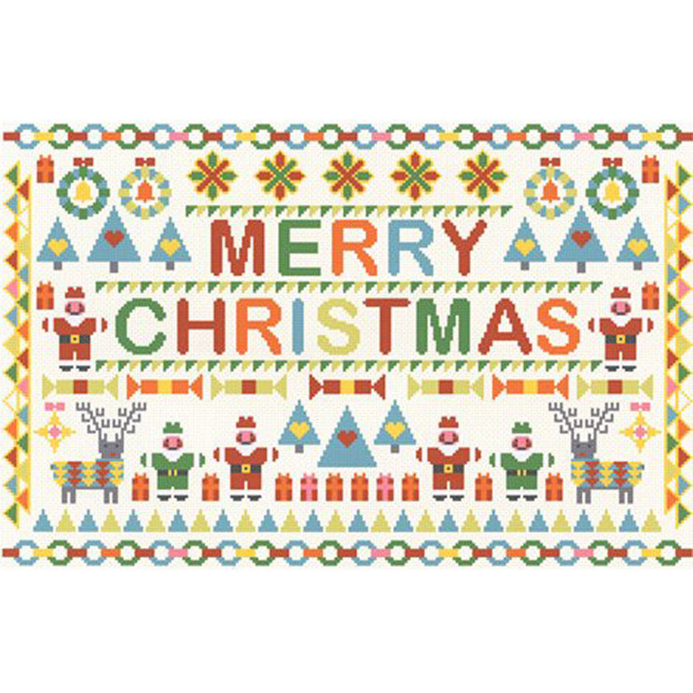 Riverdrift House Merry Christmas Cross Stitch Kit