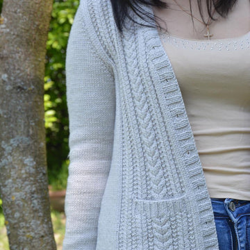Willow leaves cardigan