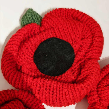 Large Yarn Bombing Poppy