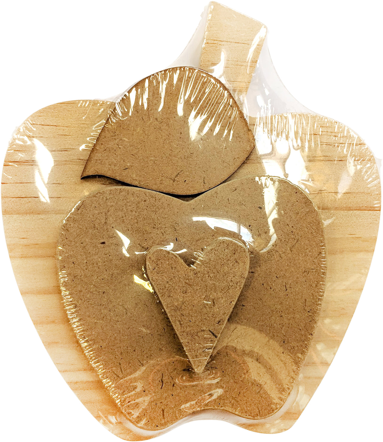Foundations Decor Interchangeable "O" Wood Shape - September - Apple, 5"X5.5"