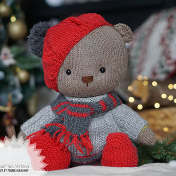 Doll clothes, Knitting Pattern - Outfit La France