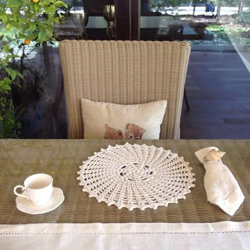 Crochet Placemat & Coaster Set N 111