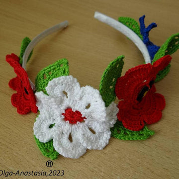 Headband with flowers