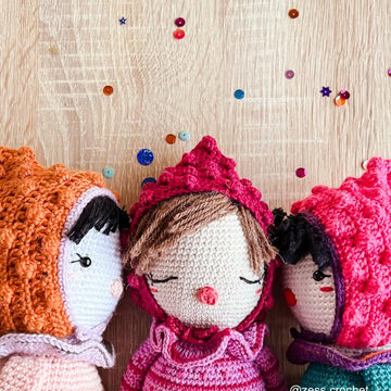 POPPIE CROCHET PATTERN in English by Zess - tutorial pdf amigurumi easy to follow doll