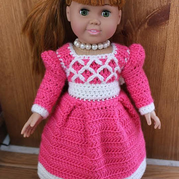 Princess Ansleigh's Sweet Heart Dress - 18" Doll Size
