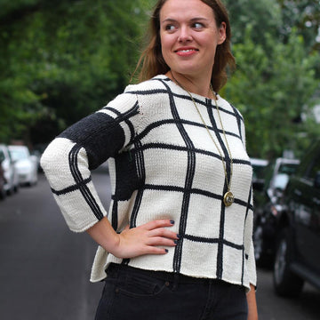 Windowpane Sweater