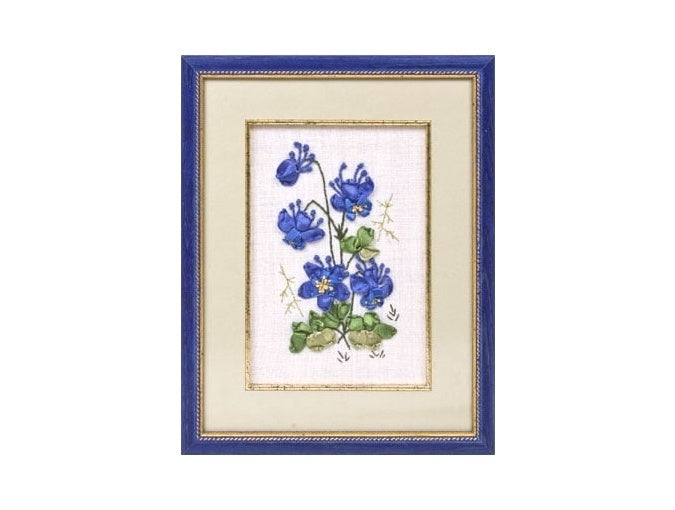 Gamma Columbine Embroidery Kit - 13cm x 21cm