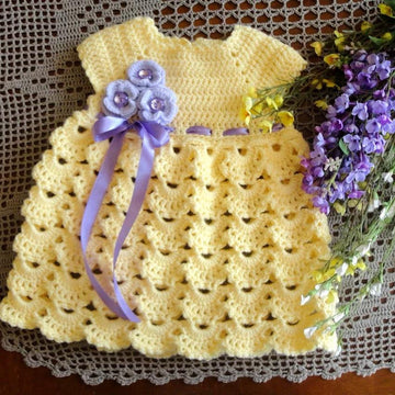 PATTERN Crochet Baby Dress Knitting Baby Bloomers