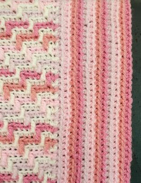 Pretty in Pink Baby Blanket (UK)