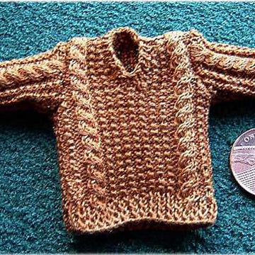 1:12th scale Mans V-neck sweater and slipover