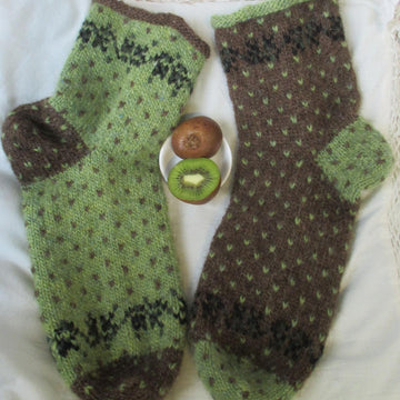 2 Lett Lopi balls Fruit & Berry Polka Dot Socks