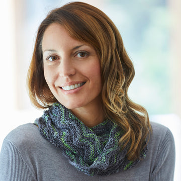 825 Zap Cowl - Knitting Pattern for Women in Valley Yarns Charlemont