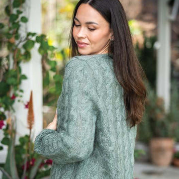 2407 Nimbus Long Cable Cardigan