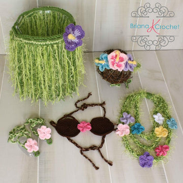 Hula Girl / Luau Set Newborn-Teen