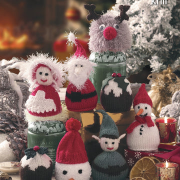 Christmas Candy Cosies in King Cole Dollymix DK and Pricewise DK - 9075 - Downloadable PDF