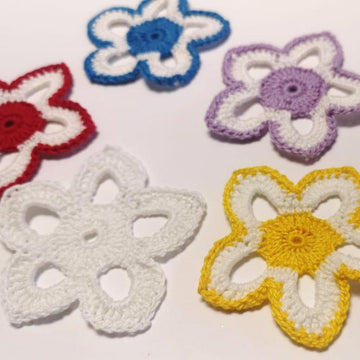 Crochet flower star pattern