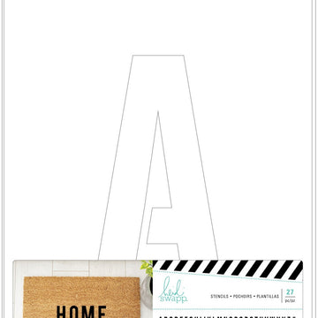 American Crafts Heidi Swapp DIY Doormats Stencil - Alphas