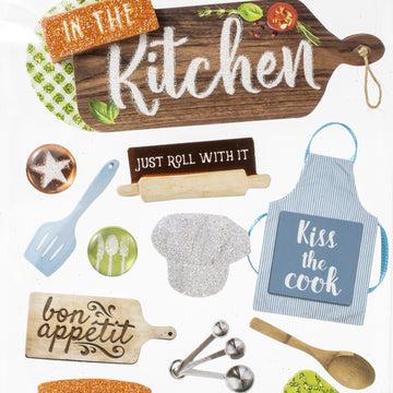Paper House 3D Stickers - In The Kitchen