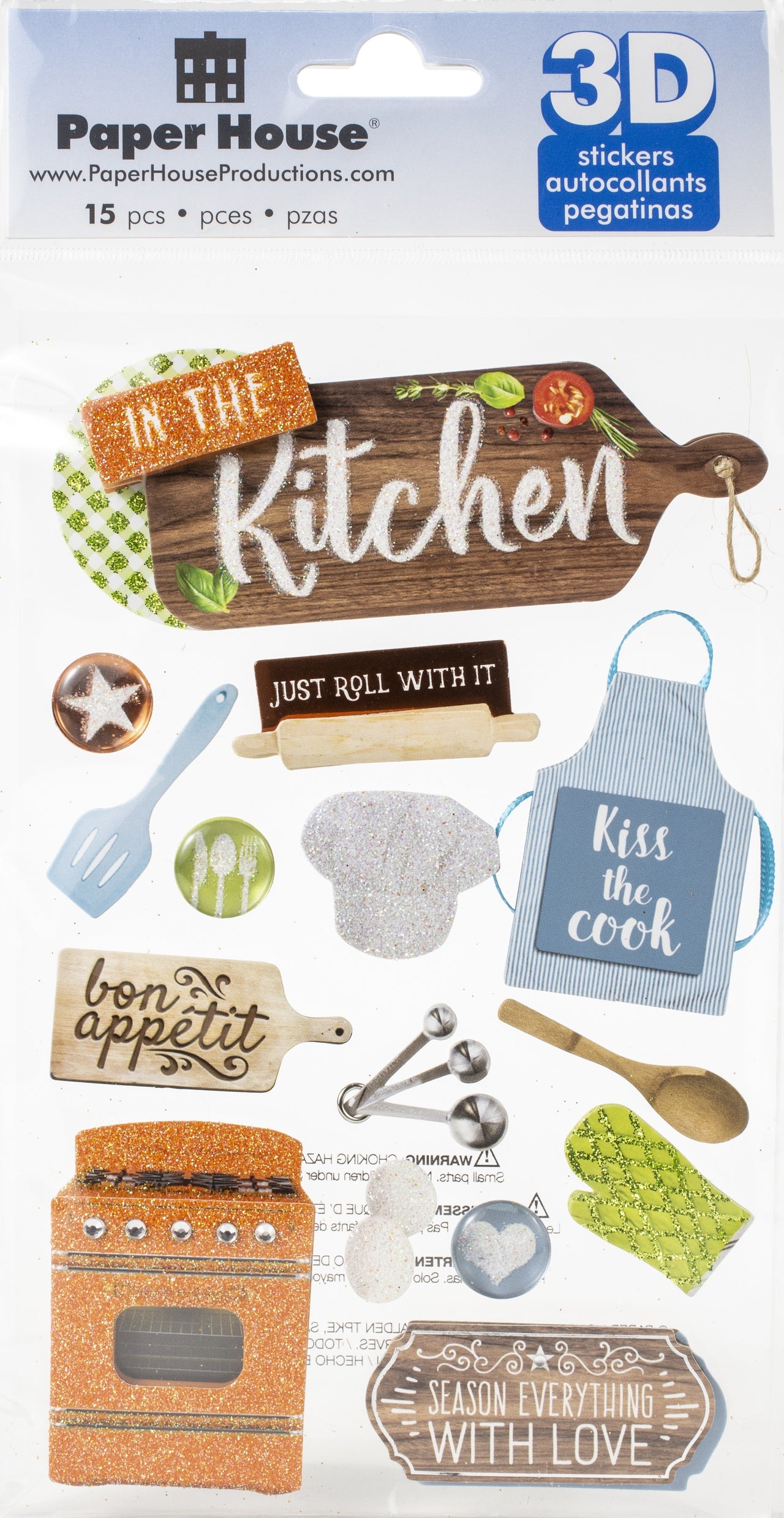 Paper House 3D Stickers - In The Kitchen