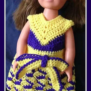 Ribbon Candy 18" Doll/Preemie Dress