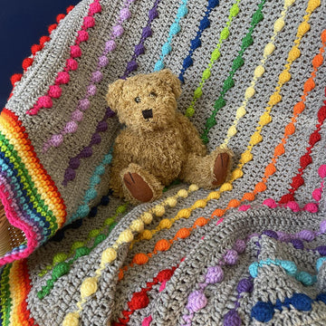 Unique Oblique Bobble Blanket