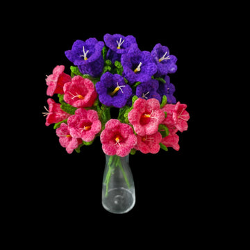 Crochet Canterbury flowers