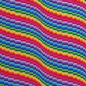 Bargello Wave Baby Blanket
