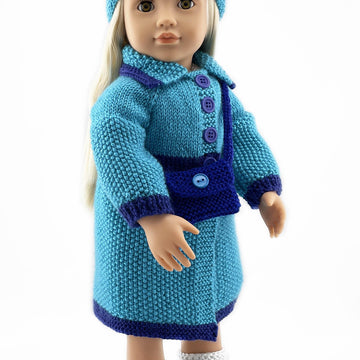 Coat and hat set for 18 inch dolls - 19115