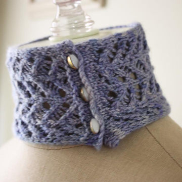 Chevrelle Knit Lace Neck Cuff