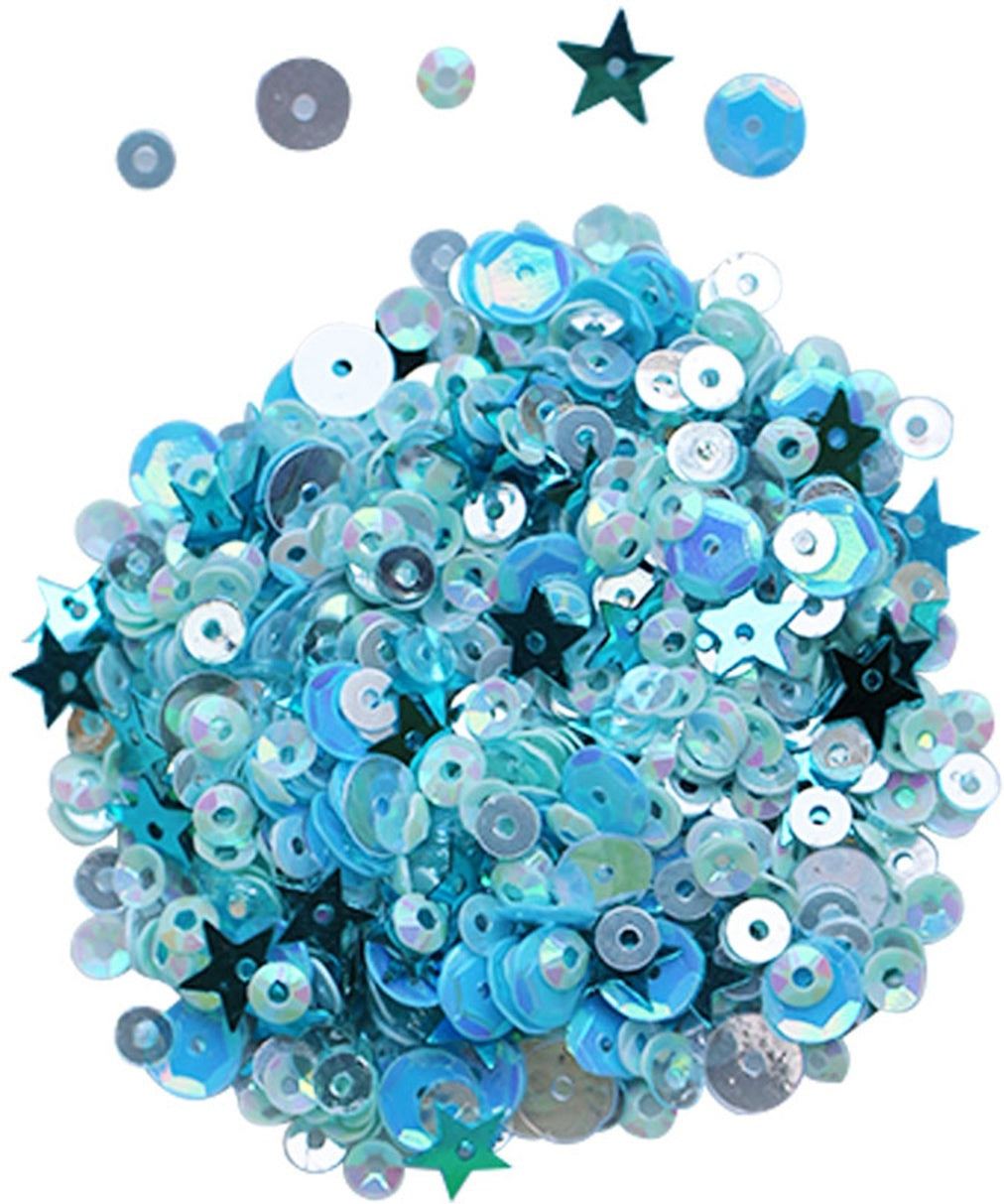 Dress My Crafts Sequins 25gms - Sea Breeze