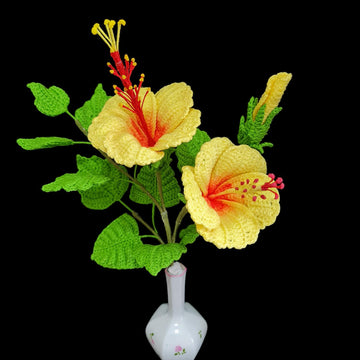 Crochet Hibiscus flowers