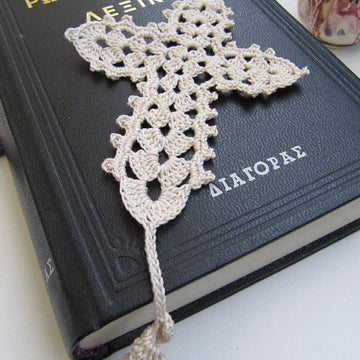 Easter Crochet Gift Cross Bookmark