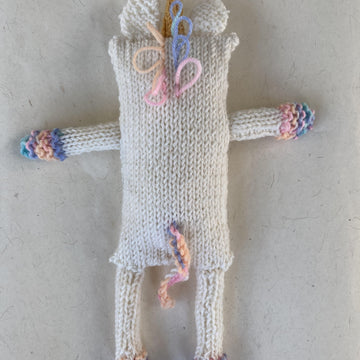 The Unicorn knitted animal soft toy