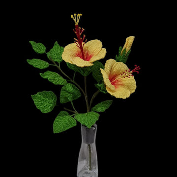 Crochet Hibiscus flowers