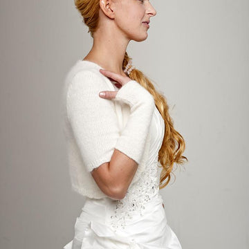 Bridal cardigan short sleeves