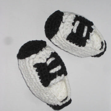 Black and white shoes