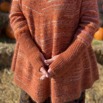 Rustic Hoody Poncho Sweater