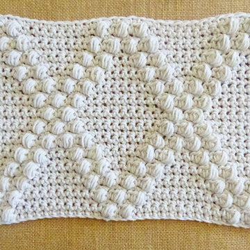 Cushion Cover Diamond Puff