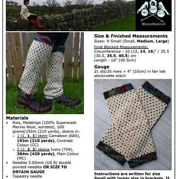 Rainbow Drops Leg Warmers