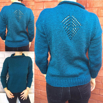 Teal sweater