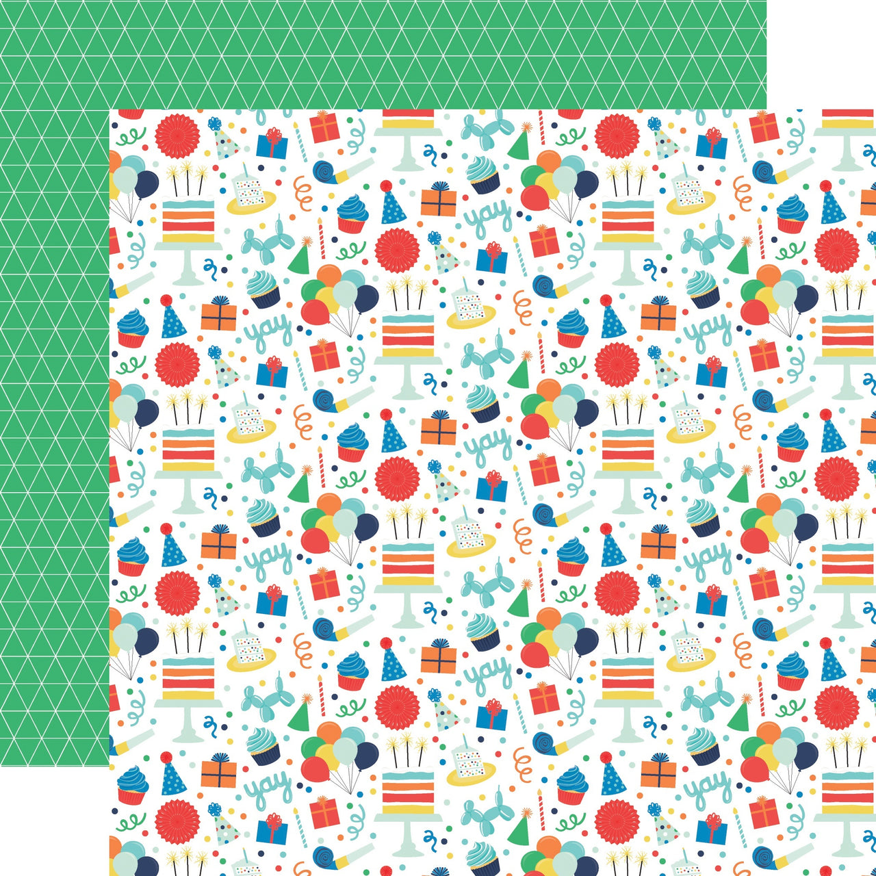 Echo Park Paper It's Your Birthday Boy Double-Sided Cardstock 12"X12" 25/Pkg - Birthday Boy Fun