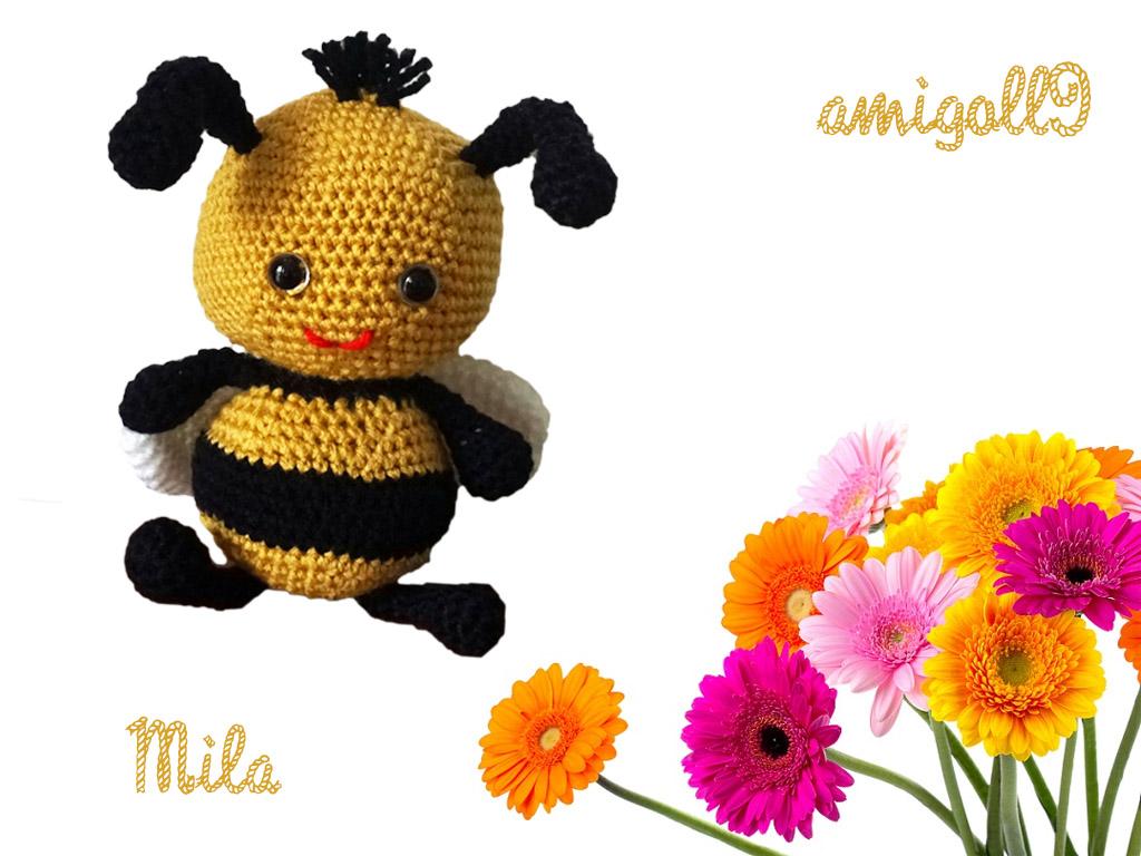 Häkelanleitung für die freche Biene Mila ♥